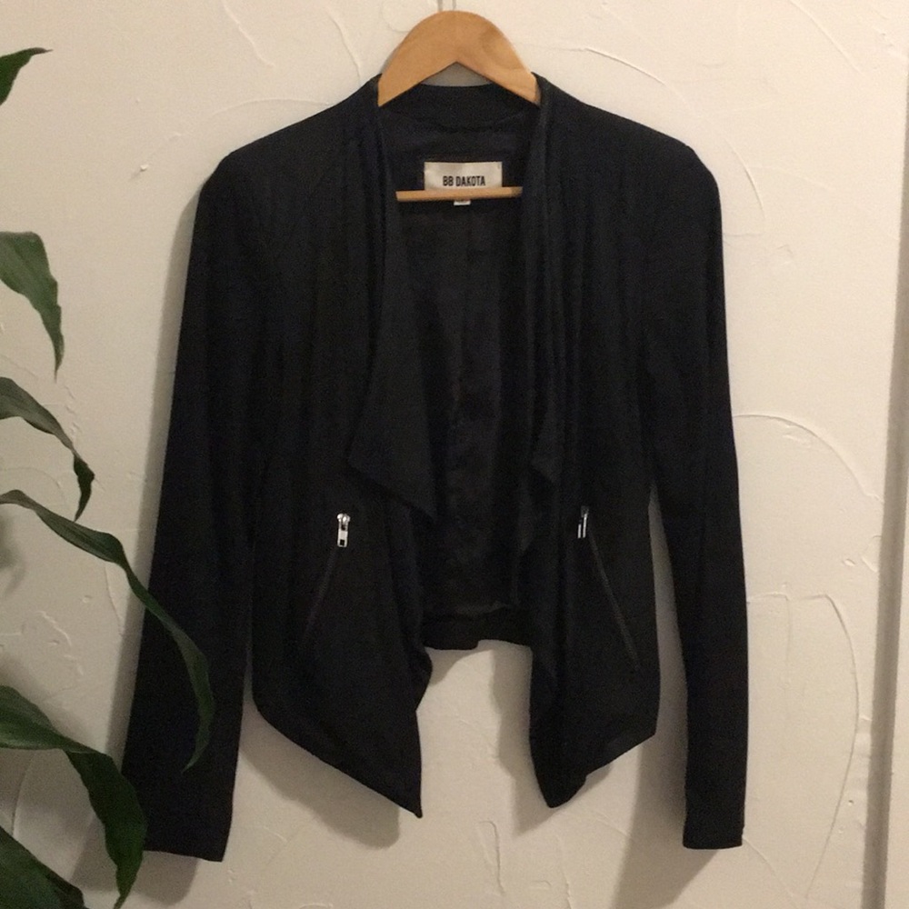 BB Dakota - black faux suede jacket